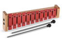 GEWA Glockenspiel G11 – diatonisch c''–f''', rote Klangplatten, Holzrahmen