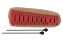 GEWA Glockenspiel GH11 – diatonisch c''–f''', rote Klangplatten, abgerundeter Holzrahmen