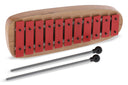 GEWA Glockenspiel GH11 – diatonisch c''–f''', rote Klangplatten, abgerundeter Holzrahmen