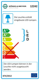 König & Meyer Notenpultleuchte 12242 Notenpultleuchte 2 LED FlexLight