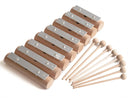 Voggy's Holz-Klangbausteine – 8er-Set C-Dur mit Schlägeln