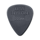 Dunlop Standard Nylon Plektrum – 0,88 mm, Classic Shape, dunkelgrau, Neu & OVP