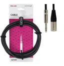 GEWA Mikrofonkabel Basic Line VE10 – 3 m, XLR (weiblich) auf 6,3 mm Mono-Klinke