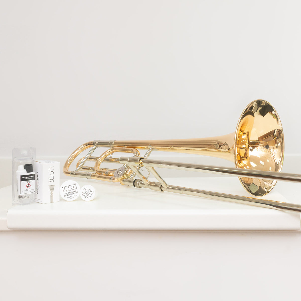 B&S 3085B Challenger Tenorposaune mit Quartventil – Goldmessing