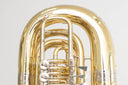Cerveny Junior B-Tuba 671-4G – 4 Drehventile, Goldmessing, frisch überholt, inkl. Soundline Gigbag & Mundstück, aus Profihand