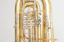 Cerveny Junior B-Tuba 671-4G – 4 Drehventile, Goldmessing, frisch überholt, inkl. Soundline Gigbag & Mundstück, aus Profihand