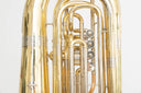 Cerveny Junior B-Tuba 671-4G – 4 Drehventile, Goldmessing, frisch überholt, inkl. Soundline Gigbag & Mundstück, aus Profihand