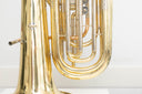 Cerveny Junior B-Tuba 671-4G – 4 Drehventile, Goldmessing, frisch überholt, inkl. Soundline Gigbag & Mundstück, aus Profihand