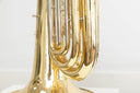 Cerveny Junior B-Tuba 671-4G – 4 Drehventile, Goldmessing, frisch überholt, inkl. Soundline Gigbag & Mundstück, aus Profihand