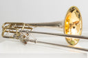 King 6B Duo Gravis SilverSonic Bassposaune (1975) | Bb/F/Gb/D | Unabhängige Ventile | Sterling Silver Schallbecher