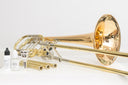 Shires TBQ36GR Bassposaune mit Goldmessing-Schallstück – Tiefer, reicher Klang