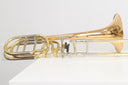 Shires TBQ36GR Bassposaune mit Goldmessing-Schallstück – Tiefer, reicher Klang