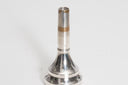 King 12C Posaunenmundstück | Kleiner Schaft | Versilbert | 24,5 mm