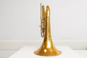 King 1122 Marching French Horn (1999) – Marsch Waldhorn Goldlack, gebraucht, guter Zustand