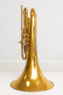 King 1122 Marching French Horn (1999) – Marsch Waldhorn Goldlack, gebraucht, guter Zustand