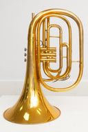 King 1122 Marching French Horn (1999) – Marsch Waldhorn Goldlack, gebraucht, guter Zustand