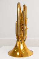 King 1122 Marching French Horn (1999) – Marsch Waldhorn Goldlack, gebraucht, guter Zustand