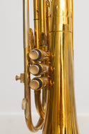 King 1122 Marching French Horn (1999) – Marsch Waldhorn Goldlack, gebraucht, guter Zustand