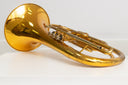 King 1122 Marching French Horn (1999) – Marsch Waldhorn Goldlack, gebraucht, guter Zustand
