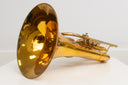 King 1122 Marching French Horn (1999) – Marsch Waldhorn Goldlack, gebraucht, guter Zustand