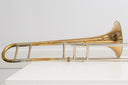 Vincent Bach LT42G Corporation Tenorposaune – Goldmessing, entlackt, mit Bach-50-Zug (Jay Friedman Setup)