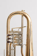 Karl Scherzer B6 Drehventil-Flügelhorn Bb – Goldmessing, Trigger, gepflegter Zustand