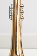 Karl Scherzer B6 Drehventil-Flügelhorn Bb – Goldmessing, Trigger, gepflegter Zustand