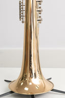 Karl Scherzer B6 Drehventil-Flügelhorn Bb – Goldmessing, Trigger, gepflegter Zustand