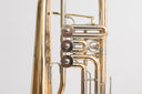 Karl Scherzer B6 Drehventil-Flügelhorn Bb – Goldmessing, Trigger, gepflegter Zustand