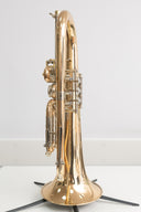 Karl Scherzer B6 Drehventil-Flügelhorn Bb – Goldmessing, Trigger, gepflegter Zustand