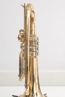 Karl Scherzer B6 Drehventil-Flügelhorn Bb – Goldmessing, Trigger, gepflegter Zustand