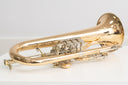 Karl Scherzer B6 Drehventil-Flügelhorn Bb – Goldmessing, Trigger, gepflegter Zustand