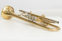 Weltklang Bb-Trompete – Perinetventile, Trigger, Messing-Schallbecher 12 cm, ca. 11,9 mm Bohrung, Made in GDR, gebraucht