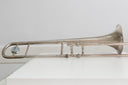 Conn 4H Jazz-Tenorposaune – Baujahr 1945, 7" Schallbecher innen vergoldet, Art-Deco-Handgravur, inkl. Gegengewicht & Koffer, gebraucht