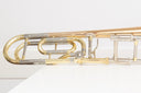 Jupiter JSL-636R Large Bore Tenorposaune – Baujahr ca. 2000, .547" Bohrung, Goldmessing-Schallbecher 8.5", F-Quartventil, inkl. Originalkoffer, gebraucht