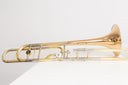 Yamaha YSL-882GO Xeno Tenorposaune – Bb/F, .547", Goldmessing 8.66", Open Wrap, neuwertiger Außenzug, inkl. Originalkoffer, gebraucht