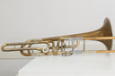 Lätzsch SL-570 Bb/F/Es/D Bassposaune Modell Cieslik – Free Flow Ventile, handgebaut in Bremen, gebraucht