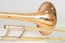 King 608F Legend Tenorposaune – .525" Bb/F, Goldmessing, gebraucht, überholt, inkl. Koffer