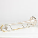 King 2B Silversonic Tenorposaune 1967 – Sterlingsilber-Schallbecher, Vintage Jazzposaune, gebraucht