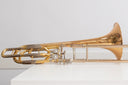 Yamaha YBL-620G Bb/F/D B/F/EB Bassposaune Goldmessing Schallbecher Sehr guter Zustand