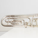 King 4B 2104 Tenorposaune mit Quartventil, versilbert, 1982