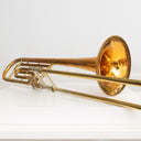 King 4BF 2104 Tenorposaune mit Quartventil – Gelbmessing, 1990