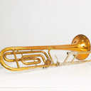 King 4BF 2104 Tenorposaune mit Quartventil – Gelbmessing, 1990