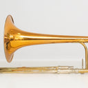 King 4BF 2104 Tenorposaune mit Quartventil – Gelbmessing, 1990