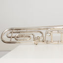 King 4BF Sonorous Tenorposaune mit Quartventil – Versilbert, 1977