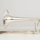 King 4BF Sonorous Tenorposaune mit Quartventil – Versilbert, 1977