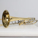 Eastman ETB849 Bassposaune mit Axialventilen – Gelbmessing