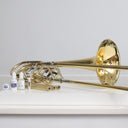 Eastman ETB849 Bassposaune mit Axialventilen – Gelbmessing