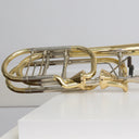 Eastman ETB849 Bassposaune mit Axialventilen – Gelbmessing