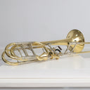 Eastman ETB849 Bassposaune mit Axialventilen – Gelbmessing